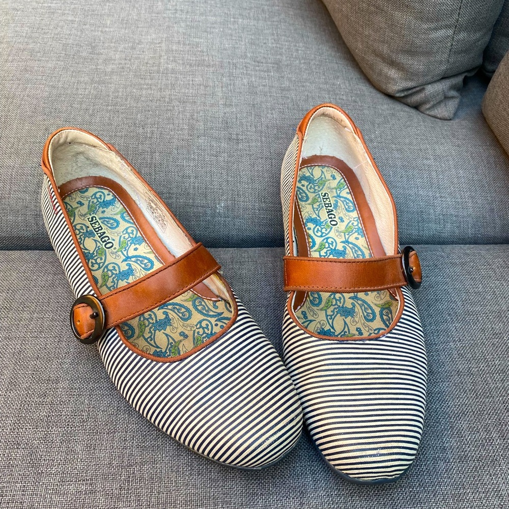 SEBAGO women Mary Jane flat loafers 7.5